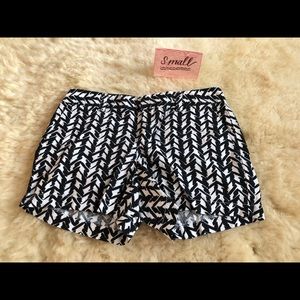 Black and White Shorts